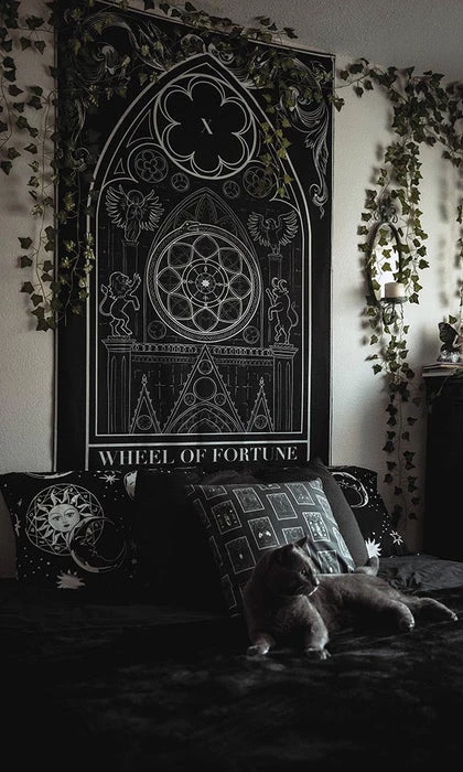 Discount ๐งจ THE PRETTY CULT Gothic Homewares Wheel Of Fortune | TAPESTRY ๐ 2 Discount ๐งจ THE PRETTY CULT Gothic Homewares Wheel Of Fortune | TAPESTRY ๐ - Image 2