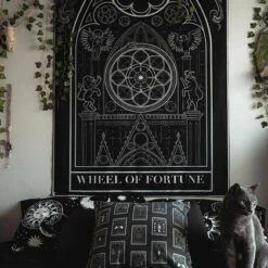 Discount ๐งจ THE PRETTY CULT Gothic Homewares Wheel Of Fortune | TAPESTRY ๐