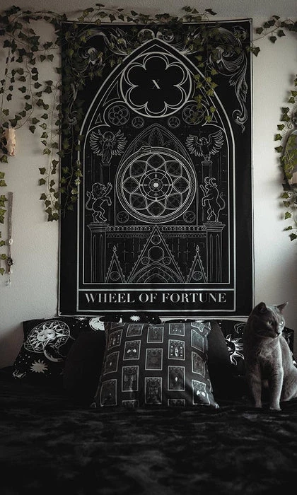 Discount ๐งจ THE PRETTY CULT Gothic Homewares Wheel Of Fortune | TAPESTRY ๐ 1 Discount ๐งจ THE PRETTY CULT Gothic Homewares Wheel Of Fortune | TAPESTRY ๐