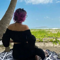 Best Sale 🔥 TOO FAST APPAREL Gothic Homewares Pentagram Symbols | BEACH TOWEL ❤️ -Deals Goth Store too fast apparel pentagram symbols round shaped beach towel 3 e9af4d67 21a5 4c2a 9b15 34133ac5b373 700x700