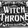 Deals ⭐ TOO FAST APPAREL Ghosts Witch Throne | BEACH TOWEL 🤩