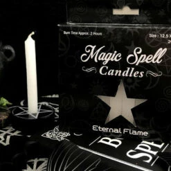 Promo 🔔 MAGIC SPELL CANDLES Gothic Homewares Eternal Flame [White] | SPELL CANDLE 🔥 -Deals Goth Store white f4967684 e365 4035 88f0 b5f14c5e872c 700x700