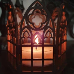 Promo 🌟 WIXCRAFT CANDLES Gothic Homewares Cathedral | TEALIGHT HOLDER ✔️